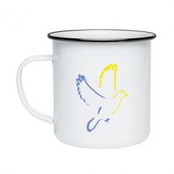 Кружка эмалированная Голуб миру - PrintSalon