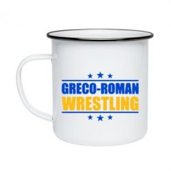 Кружка эмалированная Greco-Roman Wrestling - PrintSalon