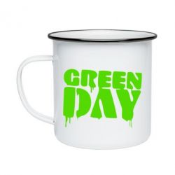 Кружка эмалированная Green Day - PrintSalon