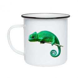 Кружка эмалированная Хамелеон - PrintSalon
