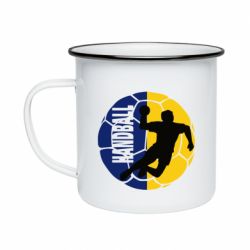 Кружка эмалированная Handball Logo - PrintSalon