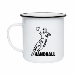 Кружка эмалированная Handball - PrintSalon