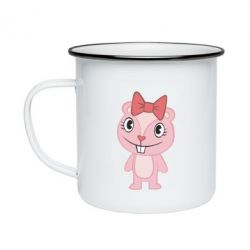 Кружка емальована happy tree friends хихикає - PrintSalon