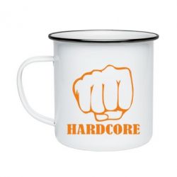 Кружка емальована hardcore - PrintSalon