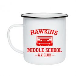 Кружка эмалированная Hawkins middle school - PrintSalon