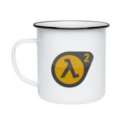 Кружка емальована HL 2 logo - PrintSalon