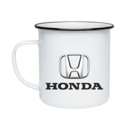 Кружка эмалированная Honda 3D Logo - PrintSalon