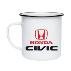 Кружка эмалированная Honda Civic - PrintSalon