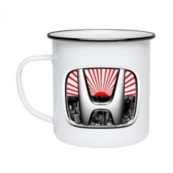 Кружка эмалированная Honda JDM - PrintSalon