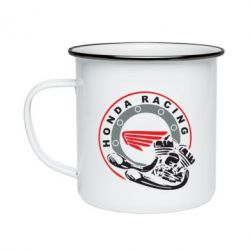 Кружка эмалированная Honda Racing - PrintSalon