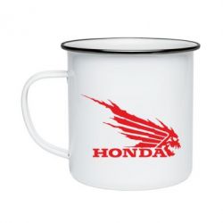 Кружка эмалированная Honda Skelet - PrintSalon