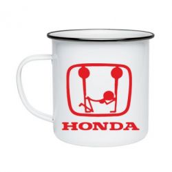 Кружка эмалированная Honda - PrintSalon