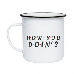Кружка эмалированная How you doin'? - PrintSalon