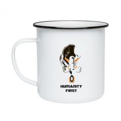 Кружка эмалированная Humanity first