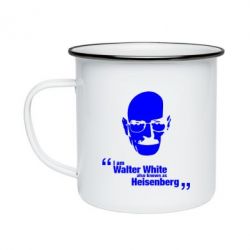 Кружка эмалированная i am walter white also known as heisenberg - PrintSalon