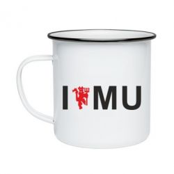 Кружка эмалированная I love MU - PrintSalon