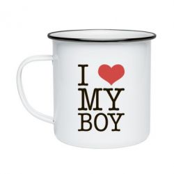 Кружка эмалированная I love my - PrintSalon