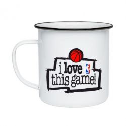 Кружка эмалированная I love this Game - PrintSalon