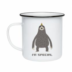 Кружка эмалированная I'm special Sloth - PrintSalon