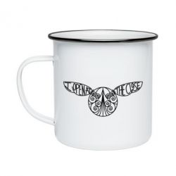 Кружка емальована I open at the close - PrintSalon