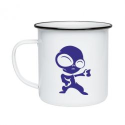 Кружка емальована Інопланетянин - PrintSalon