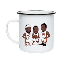 Кружка эмалированная "James, Wade and Bosh" - PrintSalon