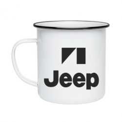 Кружка эмалированная Jeep Logo - PrintSalon