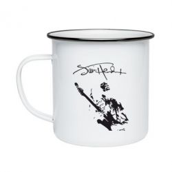 Кружка эмалированная Jimi Hendrix афтограф - PrintSalon