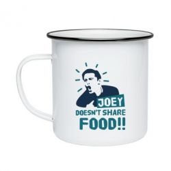 Кружка эмалированная Joey doesn't share food! - PrintSalon