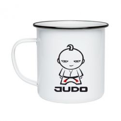 Кружка эмалированная Judo Fighter - PrintSalon