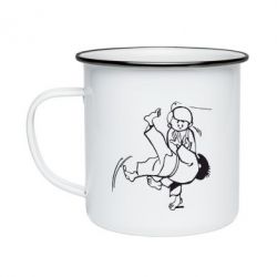 Кружка эмалированная Judo Fighters - PrintSalon