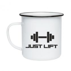 Кружка эмалированная Just Lift - PrintSalon