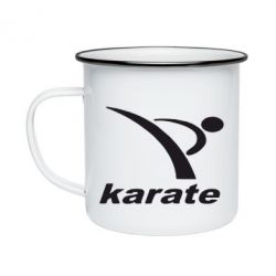 Кружка эмалированная Karate - PrintSalon
