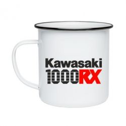 Кружка эмалированная Kawasaki 1000RX - PrintSalon