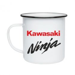 Кружка эмалированная Kawasaki Ninja - PrintSalon