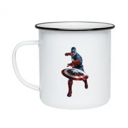 Кружка эмалированная Кэп - PrintSalon