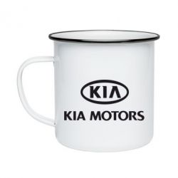 Кружка эмалированная Kia Logo - PrintSalon