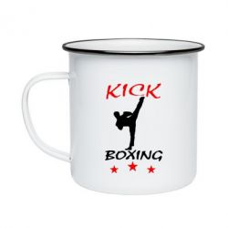 Кружка емальована Kickboxing Fight - PrintSalon