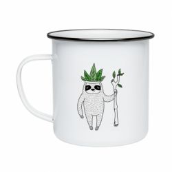 Кружка эмалированная King sloths - PrintSalon