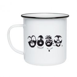 Кружка эмалированная KiSS - PrintSalon