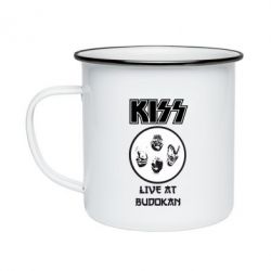 Кружка емальована Kiss - PrintSalon