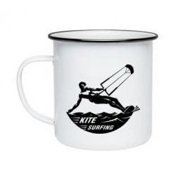 Кружка емальована KiteSurfing 1 - PrintSalon