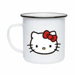 Кружка эмалированная Kitty - PrintSalon