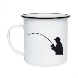 Кружка емальована Клюёт!