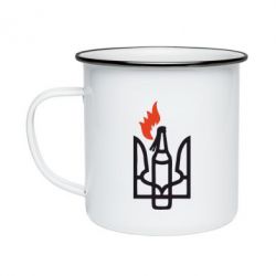 Кружка эмалированная Коктейль Молотова - PrintSalon
