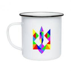 Кружка эмалированная Кольоровий герб - PrintSalon