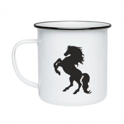 Кружка эмалированная Конь - PrintSalon
