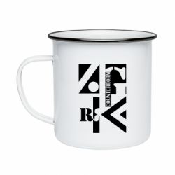 Кружка эмалированная Контрформа - PrintSalon