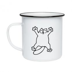 Кружка эмалированная Кот-звезда - PrintSalon