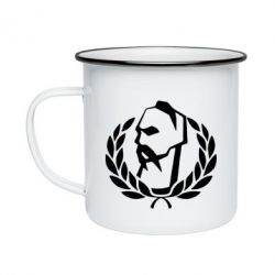 Кружка эмалированная Козак у вінку - PrintSalon